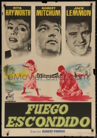 6f0579 FIRE DOWN BELOW Spanish 1957 sexy Rita Hayworth, Robert Mitchum & Jack Lemmon by Jano!