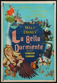 6f0092 SLEEPING BEAUTY Spanish 10x15 1959 Walt Disney cartoon fairy tale fantasy classic!