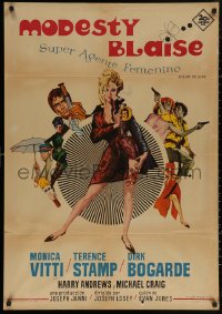 6f0593 MODESTY BLAISE Spanish 1966 Albericio art of sexiest female secret agent Monica Vitti!