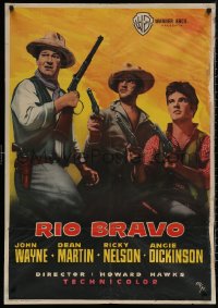 6f0600 RIO BRAVO Spanish 1959 John Wayne, Ricky Nelson, Dean Martin, Howard Hawks. ultra rare!