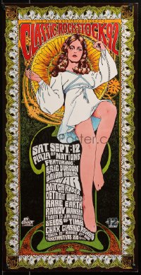 6f0114 CLASSIC ROCK STOCK 92 13x25 Canadian music poster 1992 great Bob Masse vintage-style art!