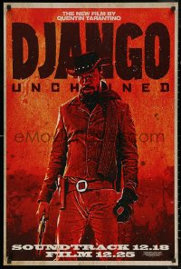 6f0115 DJANGO UNCHAINED 24x36 music poster 2012 cool image of Jamie Foxx in title role!
