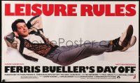 6f0319 FERRIS BUELLER'S DAY OFF 14x24 special poster 1986 Matthew Broderick in John Hughes teen classic!