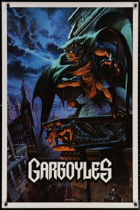 6f0083 GARGOYLES tv poster 1994 Disney, striking fantasy cartoon artwork of Goliath!