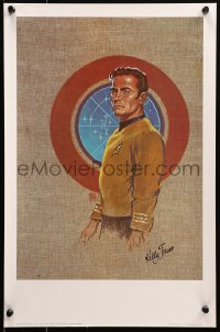 6f0033 KELLY FREAS signed 13x19 art print 1970s by the artist, Star Trek art of Cpt. James T. Kirk!