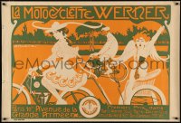 6f0339 LA MOTOCYCLETTE WERNER 31x46 French poster 1960s great Auguste Jean-Baptiste Roubille art!