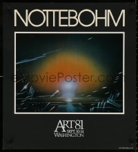 6f0181 NOTTEBOHM 24x27 museum/art exhibition 1981 great, wild sci-fi like art by Andreas Nottebohm!