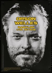 6f0112 ORSON WELLES BABYLON 24x33 German film festival poster 2018 close-up image of Orson Welles!
