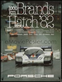 6f0354 PORSCHE Brands Hatch '82 style 30x40 German special poster 1982 promoting their racing team!
