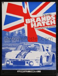6f0353 PORSCHE Brands Hatch '77 style 30x40 German special poster 1977 promoting their racing team!
