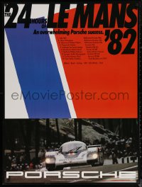 6f0356 PORSCHE Le Mans '82 style 30x40 German special poster 1982 promoting their racing team!