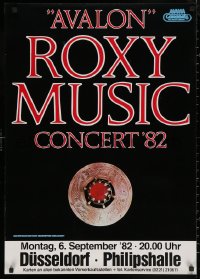 6f0122 ROXY MUSIC 23x33 German music poster 1982 Avalon concert in Dusseldorf Germany!