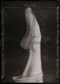 6f0171 SILENT CLOWNS 24x33 German stage poster 1981 Jerzy Czerniawski art of ballet dancer's leg!