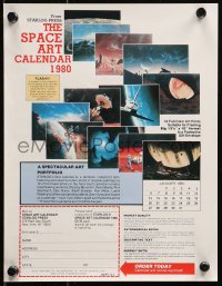 6f0375 STARLOG 9x11 special poster 1980 the magazine's first ever calendar advertisement!