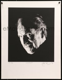 6f0029 VINCENT PRICE printer's proof signed #1/5 17x22 art print 1990s by artist, smiling close-up!