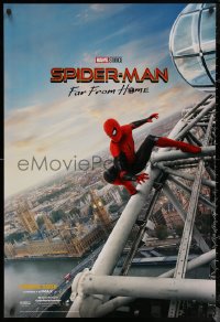 6f1126 SPIDER-MAN: FAR FROM HOME int'l teaser DS 1sh 2019 Marvel Comics, Tom Holland over London!