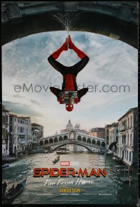 6f1124 SPIDER-MAN: FAR FROM HOME int'l teaser DS 1sh 2019 Marvel Comics, hanging out in Venice!