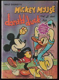 6g0090 MICKEY MOUSE DONALD DUCK & ALL THEIR PALS softcover book 1970s great Disney images!
