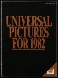 6g0097 UNIVERSAL 1982 campaign book 1982 includes great advance ad for E.T., The Thing + more!