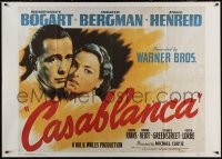 6g0423 CASABLANCA 39x55 Italian commercial poster 1988 great c/u of Humphrey Bogart & Ingrid Bergman!
