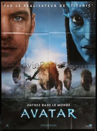 6g0738 AVATAR cast style teaser French 1p 2009 James Cameron, Zoe Saldana, Sam Worthington!