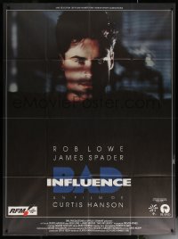 6g0747 BAD INFLUENCE French 1p 1990 great c/u of Rob Lowe in shadows, directed by Curtis Hanson!
