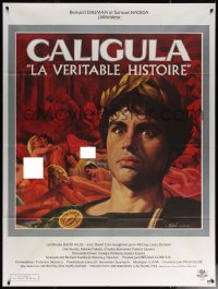 6g0820 CALIGULA THE UNTOLD STORY French 1p 1983 Joe D'Amato, Mascii art of orgy in Ancient Rome!