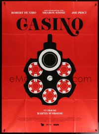 6g0838 CASINO French 1p R2015 Martin Scorsese, different art of revolver with gambling chip bullets!