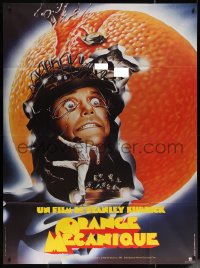 6g0854 CLOCKWORK ORANGE French 1p R1982 Stanley Kubrick classic, different art of Malcolm McDowell