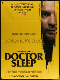 6g0913 DOCTOR SLEEP teaser French 1p 2019 Shining sequel, great image of crazed Ewan McGregor!