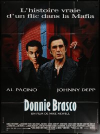 6g0917 DONNIE BRASCO French 1p 1997 Al Pacino is betrayed by undercover cop Johnny Depp!