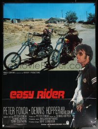 6g0930 EASY RIDER French 1p R1980s Peter Fonda, motorcycle biker classic directed by Dennis Hopper!