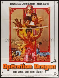 6g0938 ENTER THE DRAGON French 1p 1974 Bruce Lee kung fu classic that made him a legend!