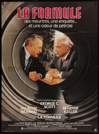 6g0973 FORMULA French 1p 1981 Marlon Brando, George C. Scott, directed by John G. Avildsen!