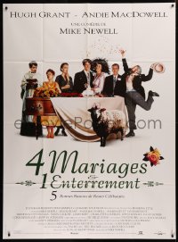 6g0976 FOUR WEDDINGS & A FUNERAL French 1p 1994 Hugh Grant, Andie McDowell, Kristin Scott Thomas