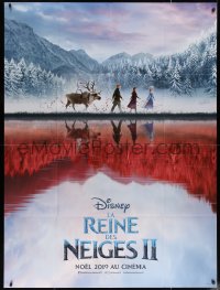 6g0992 FROZEN II advance French 1p 2019 Walt Disney sequel, Anna, Elsa, Kristoff & Sven by lake!