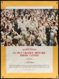 6g1025 GREATEST STORY EVER TOLD French 1p 1965 George Stevens, Max von Sydow as Jesus, Cinerama!