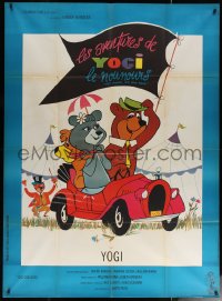 6g1052 HEY THERE IT'S YOGI BEAR French 1p 1964 Hanna-Barbera, Yogi's first full-length feature!