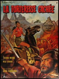 6g1054 HIDDEN FORTRESS French 1p 1958 Akira Kurosawa, Jean Mascii art of samurai Toshiro Mifune!