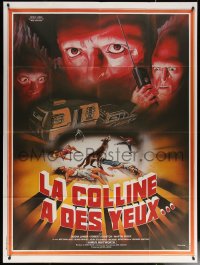 6g1059 HILLS HAVE EYES French 1p 1979 Wes Craven, different Marty art of sub-human Berryman, rare!