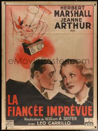 6g1088 IF YOU COULD ONLY COOK French 1p 1936 different Herbert Harshall & Jean Arthur, rare!