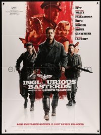 6g1093 INGLOURIOUS BASTERDS French 1p 2009 directed by Quentin Tarantino, Nazi-killer Brad Pitt!