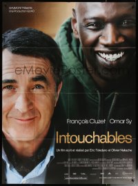 6g1097 INTOUCHABLES French 1p 2012 great close portrait of Francois Cluzet & Omar Sy!