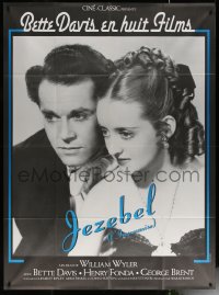 6g1107 JEZEBEL French 1p R1990s c/u of Bette Davis & Henry Fonda, directed by William Wyler!