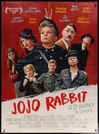 6g1113 JOJO RABBIT advance French 1p 2020 Roman Griffin David in the title role, Waititi as Hitler!