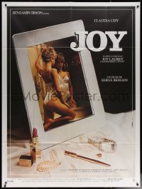 6g1115 JOY French 1p 1983 French Canadian sex, sexy Claudia Udy wearing lingerie in mirror!