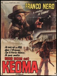 6g1120 KEOMA French 1p 1977 Enzo Castellari spaghetti western, Franco Nero c/u pointing gun, rare!