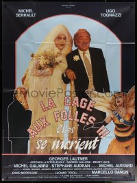 6g1131 LA CAGE AUX FOLLES 3 French 1p 1986 Michel Serrault, Ugo Tognazzi, wacky gay sequel!