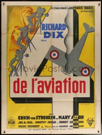 6g1176 LOST SQUADRON French 1p R1930s different Brunver art of cameramen filming plane crash!