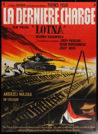 6g1177 LOTNA French 1p 1966 Andrzej Wajda, Bohle art of Nazi tank in desert in WWII, very rare!